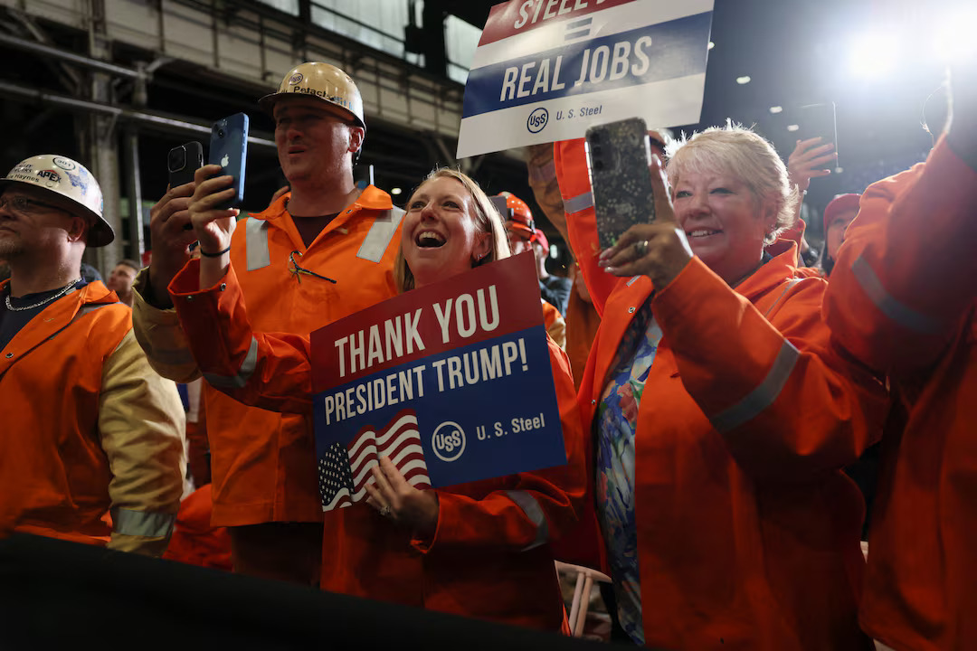 Steelworkers Rally Around Jobs as Trump Shifts on Nippon Deal and Union Fractures Deepen